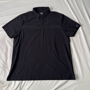 Rhône Polo Shirt Mens XL Black Short Sleeve Performance Golf Stretch Casual